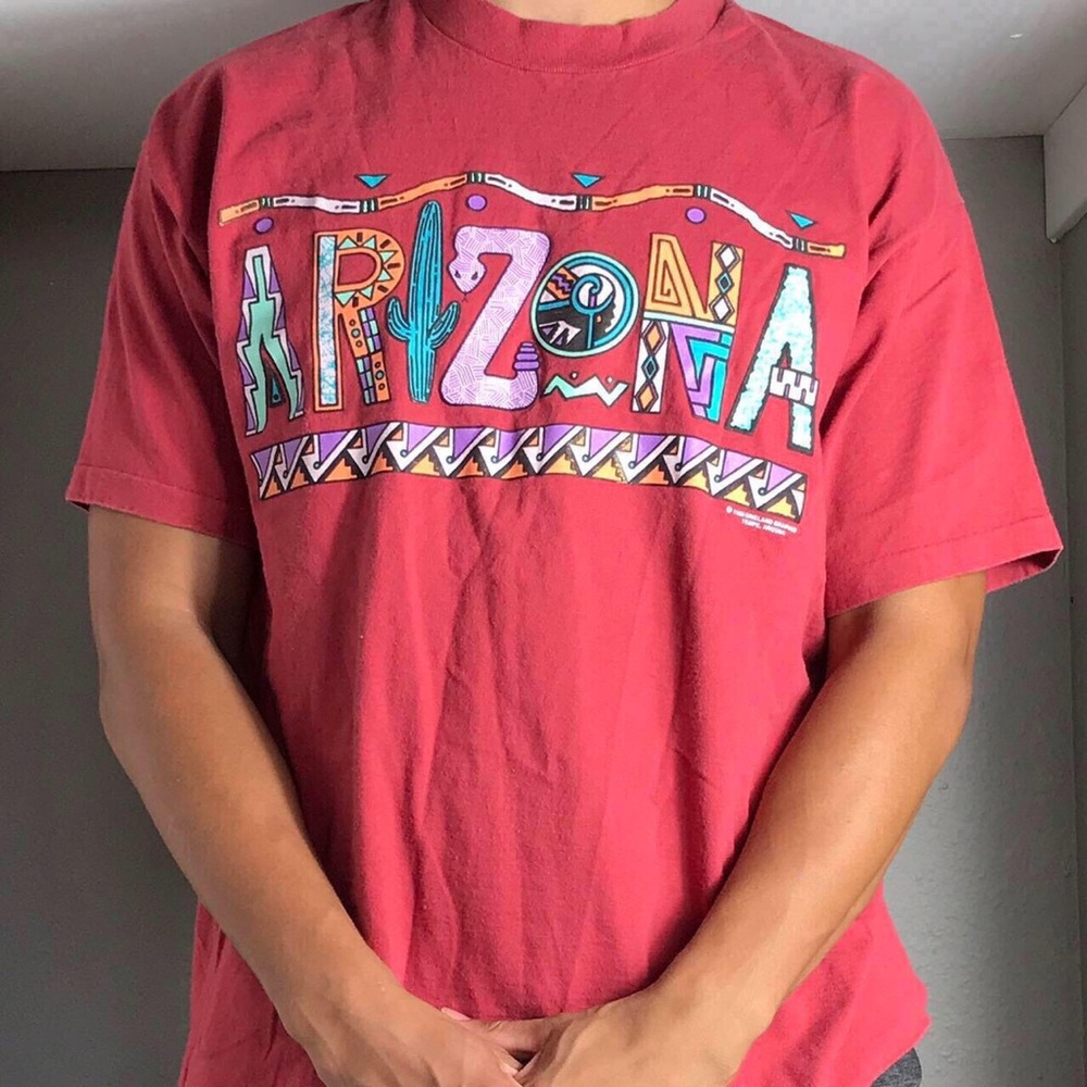 Vintage 1990 single stitch fruit of the loom Tempe Arizona shirt Size XL